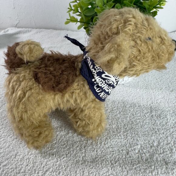 Old Navy Dog Plush 6 Inch Blue Bandana Stuffed Animal Toy 2001 - Picture 7 of 11